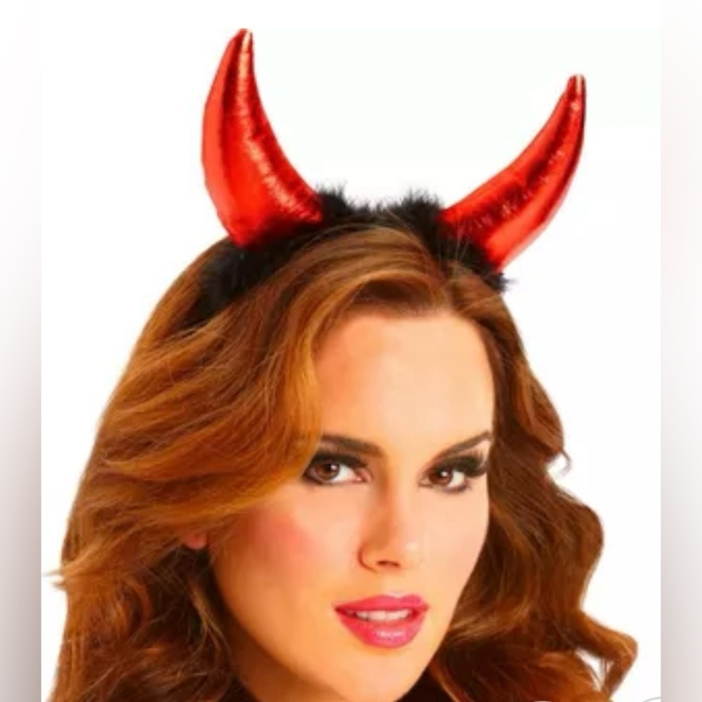 NWT red devil headband Halloween cosplay